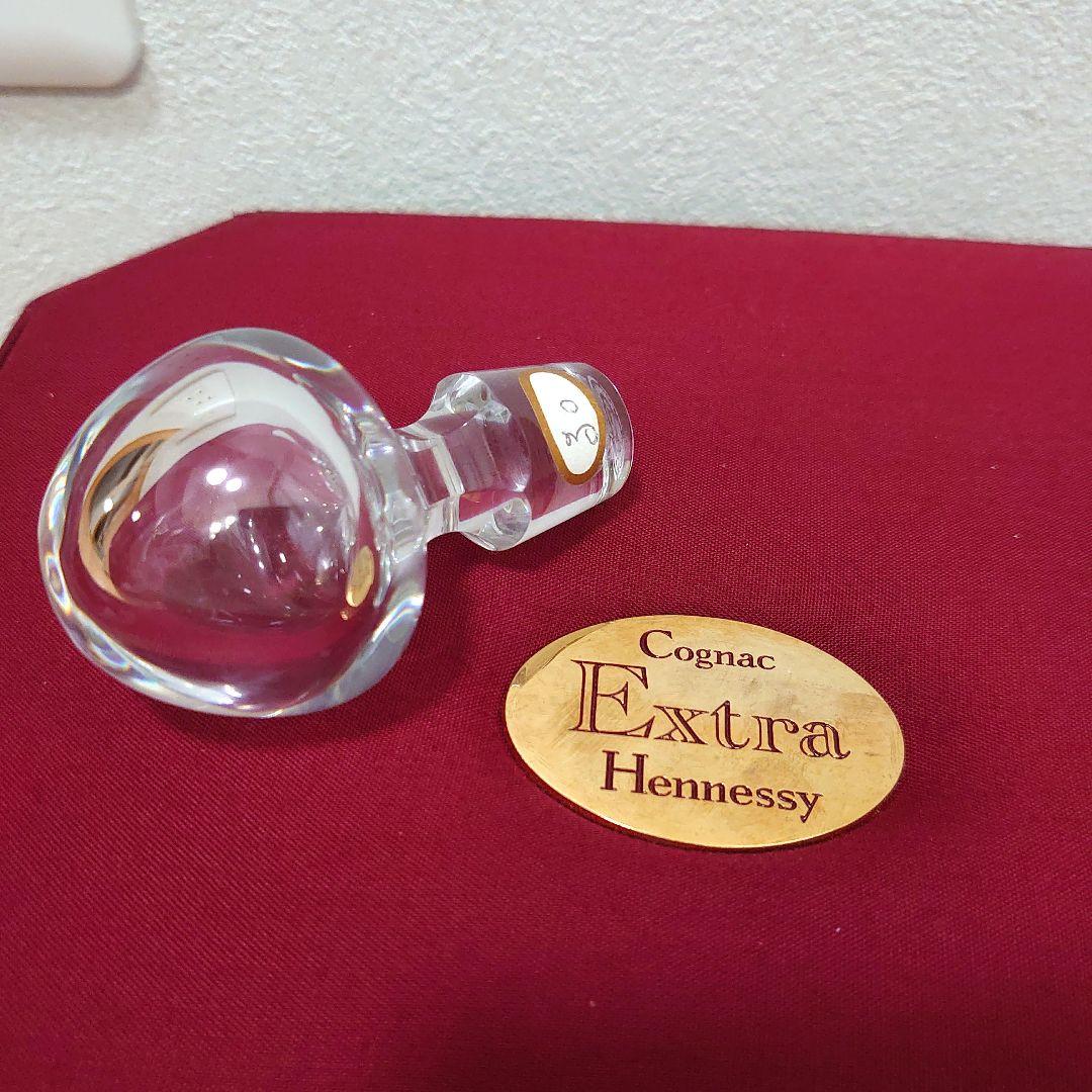ヘネシーエクストラ バカラ クリスタル デキャンタ 替え栓・箱・冊子