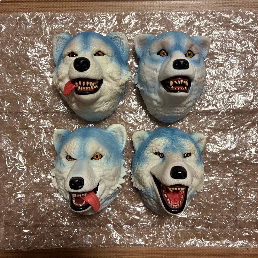 マンウィズ　くじ　MAN WITH　H賞　フェイスマグネット　4種　セミコンプ MAN WITH A MISSION 一番くじ H賞 フェイスマグネット 4種 セミ