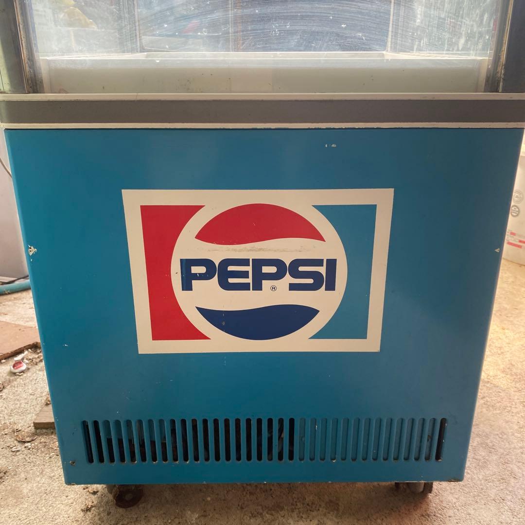 昭和 レトロ PEPSI 冷蔵庫 SANDEN 3棚付き - メルカリ