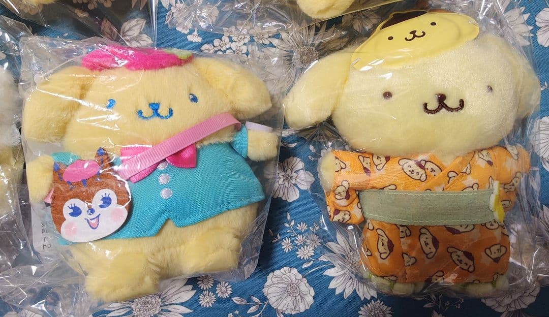 ポムポムプリン　ぬいぐるみ　レア　５個セット（新品未使用）おまけ付き♡