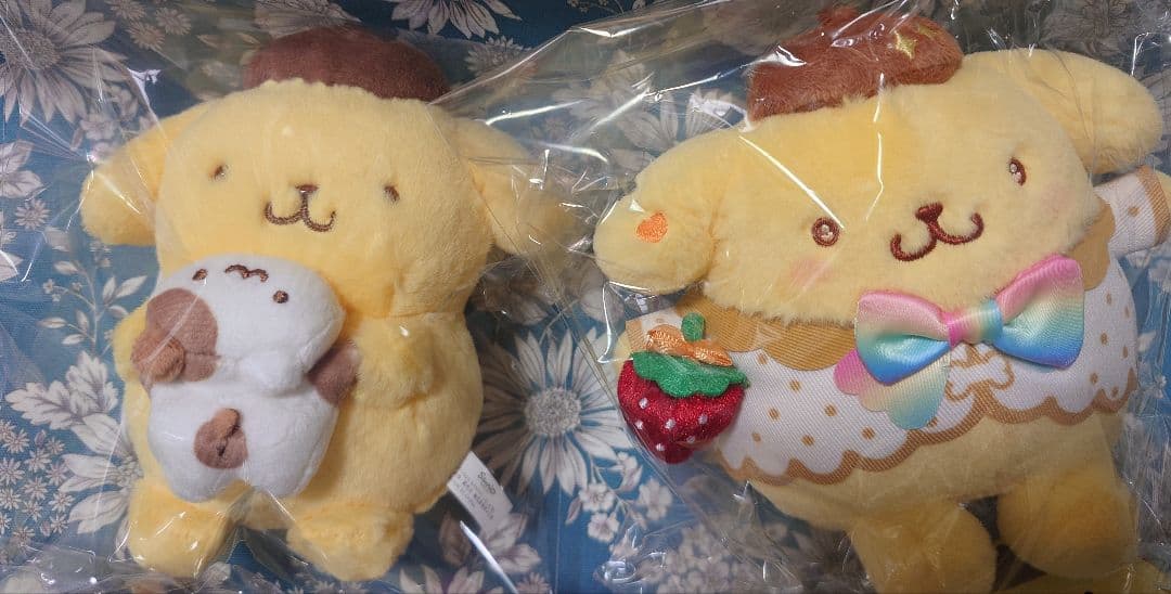 ポムポムプリン　ぬいぐるみ　レア　５個セット（新品未使用）おまけ付き♡