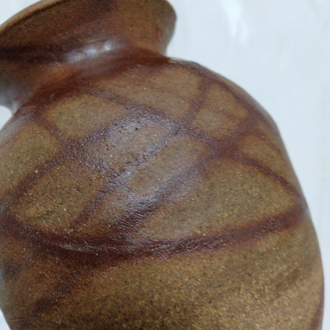 火だすき 緋襷 花器 華道具 茶道具 陶器 花瓶 在銘：榮