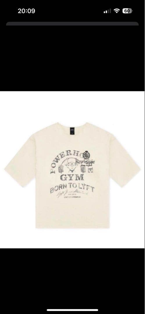 LYFT POWERHOUSE GYM Tシャツ オーバーサイズ