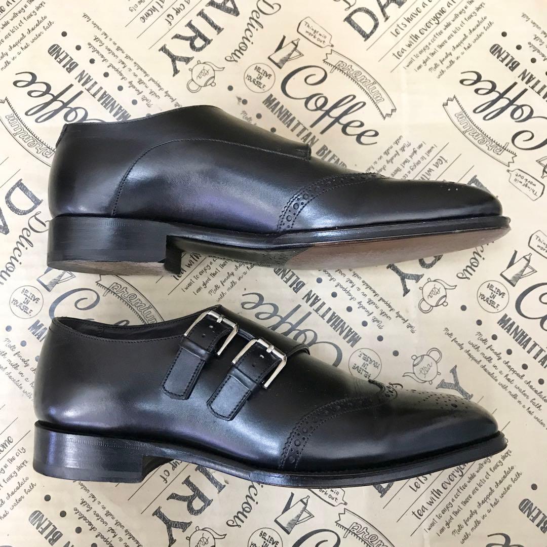 RAYMAR ダブルモンクストラップ 6.5 ビジネスシューズ 革靴 S3361