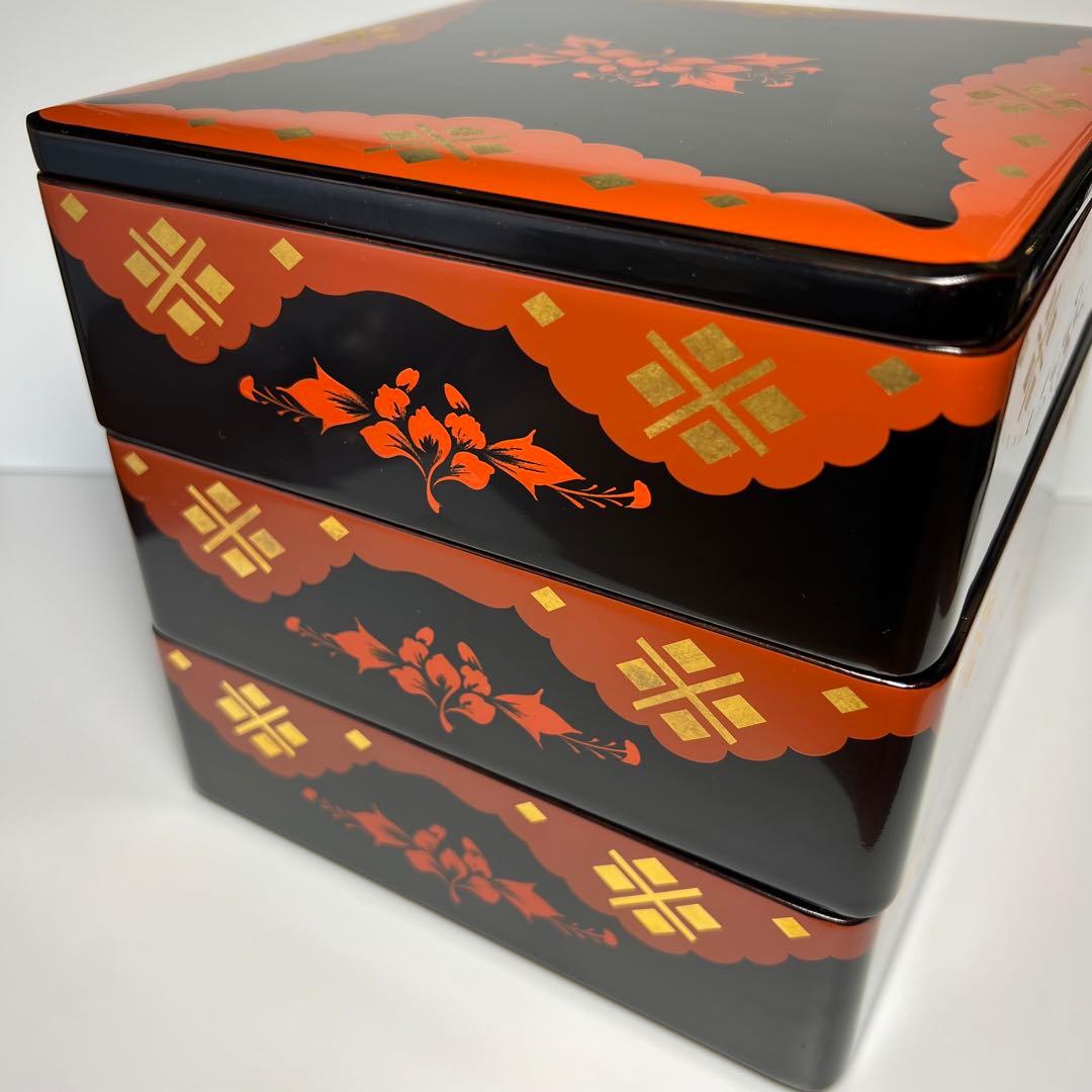 秀衡塗 丸三漆器 牡丹 重箱 お重 - メルカリ