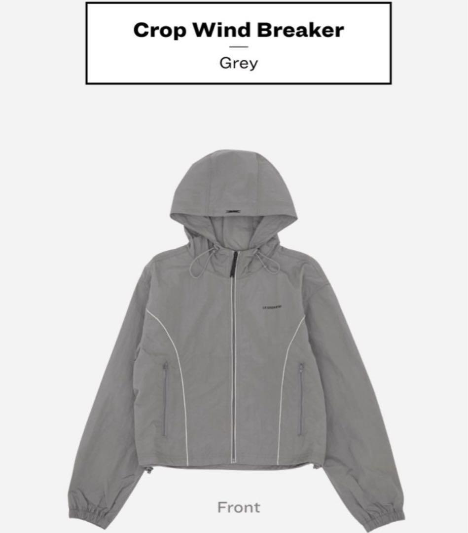 アイドル LE SSERAFIM CROP WIND BREAKER (GY_XL)