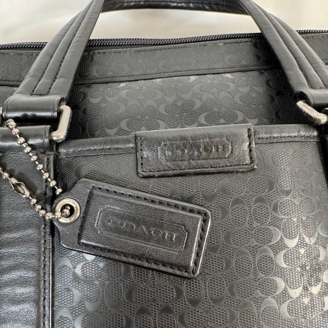 コーチ ビジネスバッグ 2WAY ハンド ショルダー A4収納可 レザー