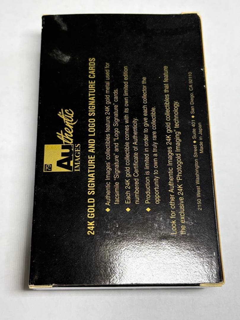 エース・フレーリー(KISS)純金製カード シリアルナンバー24k証明書付き