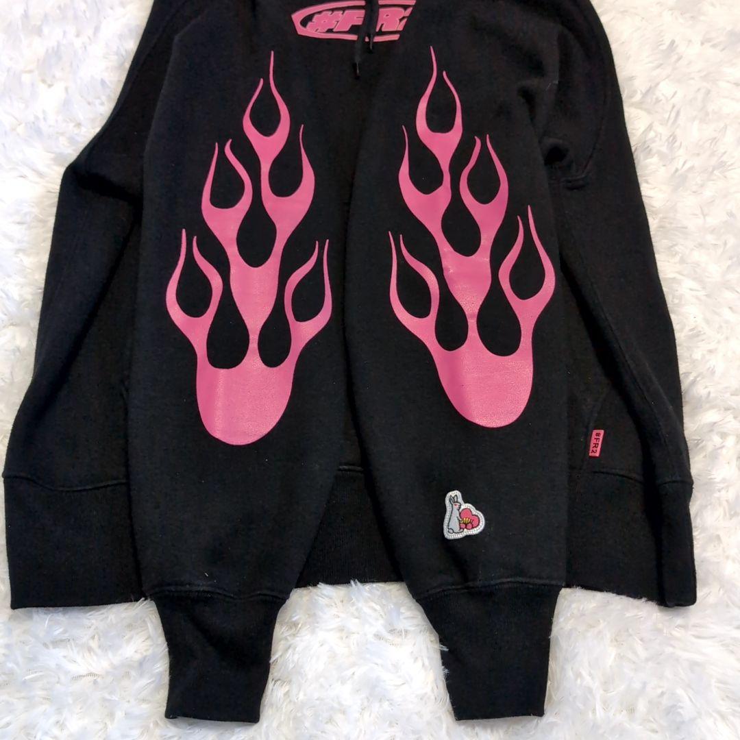 極美品✨️ FR2 パーカー ファイヤーパターン 色情兎 bunny 妖艶 希少