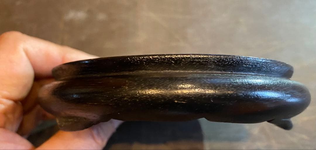 銅銀メッキ　パンプキンBox鑑賞台座付 ヴィンテージ　レア 中国　台湾茶器