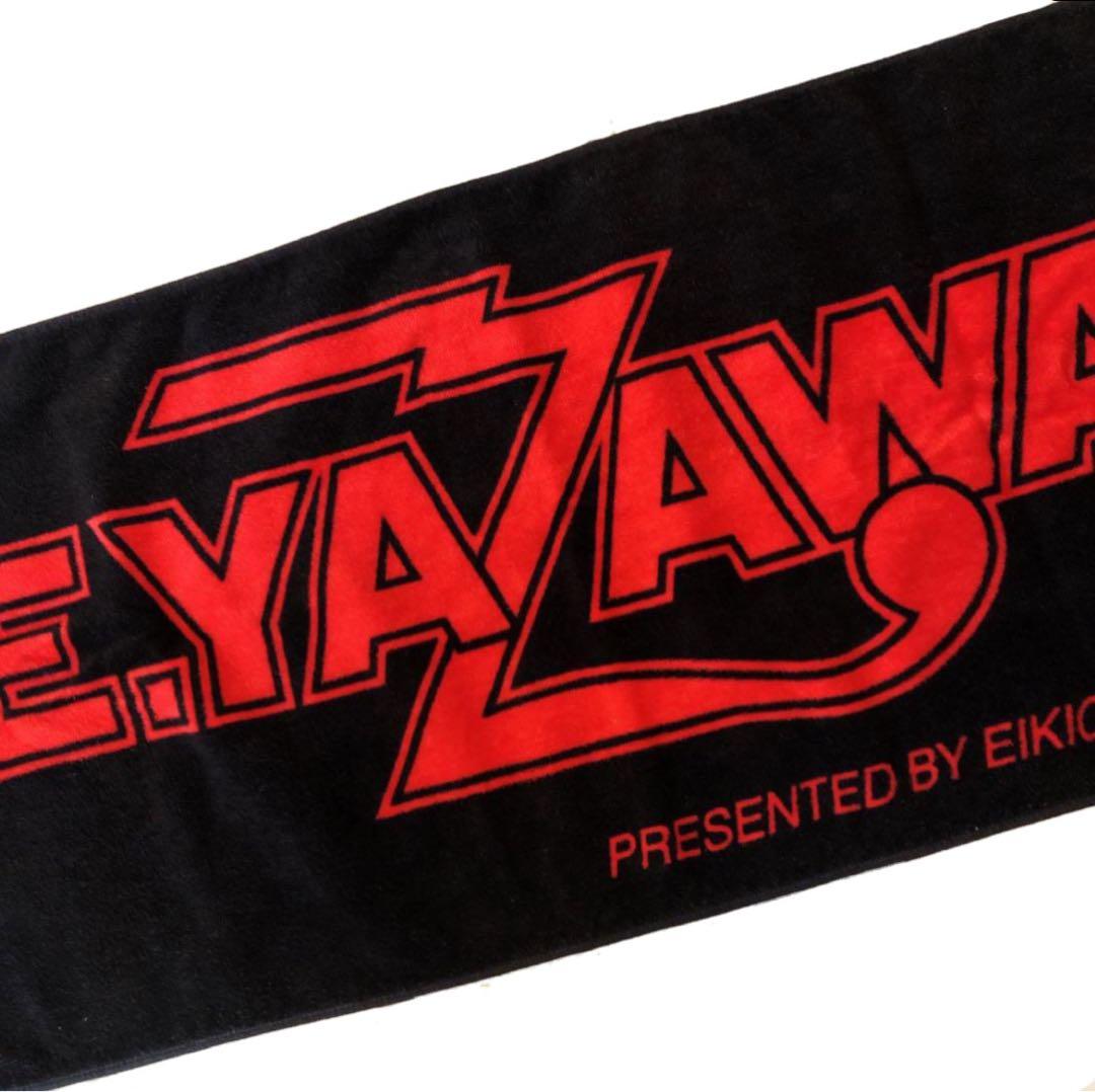 矢沢永吉✰︎E.YAZAWA✰︎公式タオル✰︎BLACK/REDロゴ✦新未使用