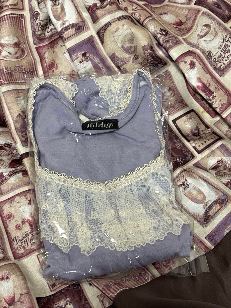 思い出のカフェスカート＆トップス＆アクセサリー4点セット【abilletage】