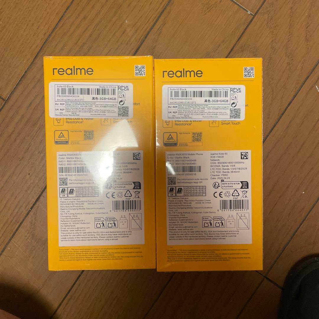 realme Note 60 3GB/64GB 2台セット
