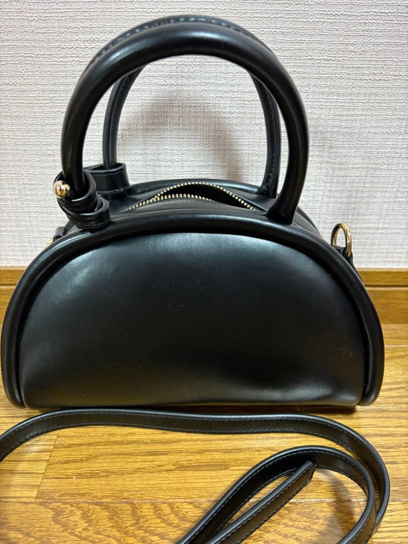 【アキロン×Donobanコラボ】2wayレザーラウンドボストンBAG