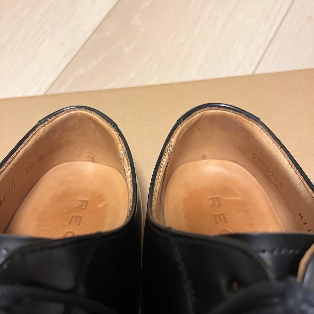 【美品】REGAL 811R ストレートチップ 24cm B 黒