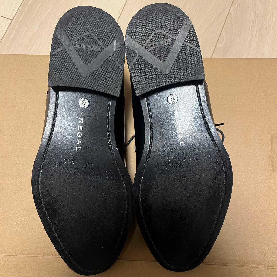 【美品】REGAL 811R ストレートチップ 24cm B 黒