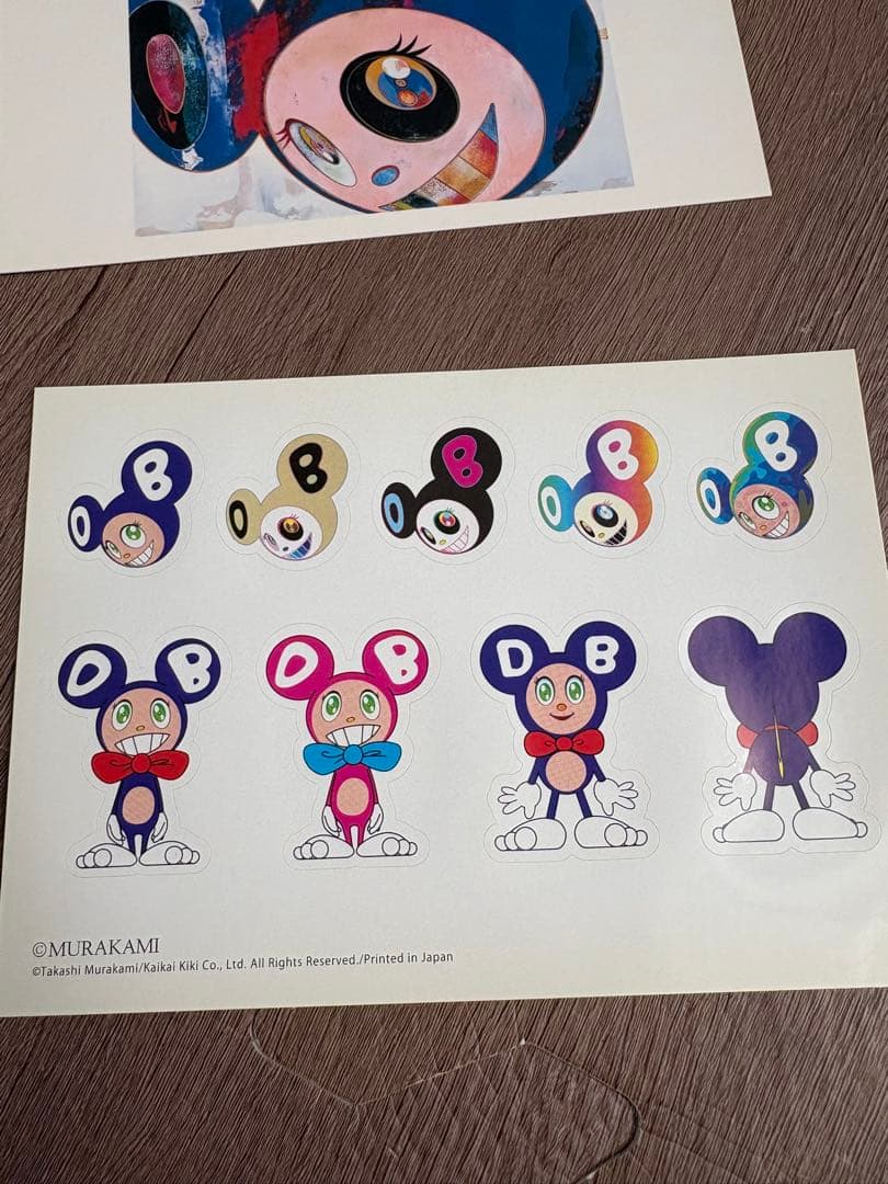 村上隆サイン入り　DOB ポストカード