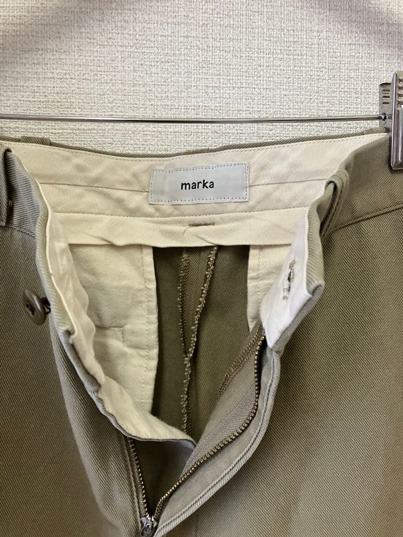 MARKAオーガニックコットン強撚ギャバ / U.S.アーミーチノ2マーカパンツ