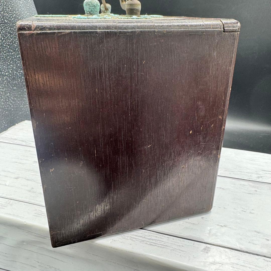 麻雀牌 レトロアンティーク 木製麻雀ボックス 当時もの