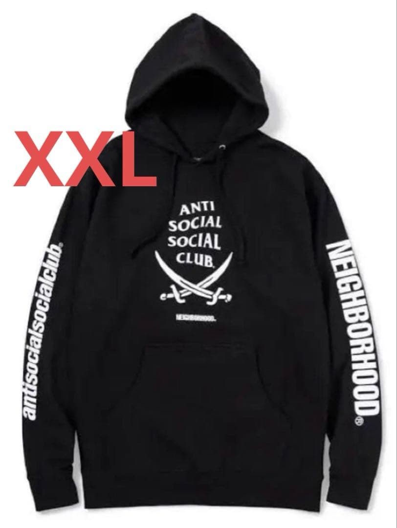 ASSC×neighborhood コラボパーカー/黒XXL - メルカリ