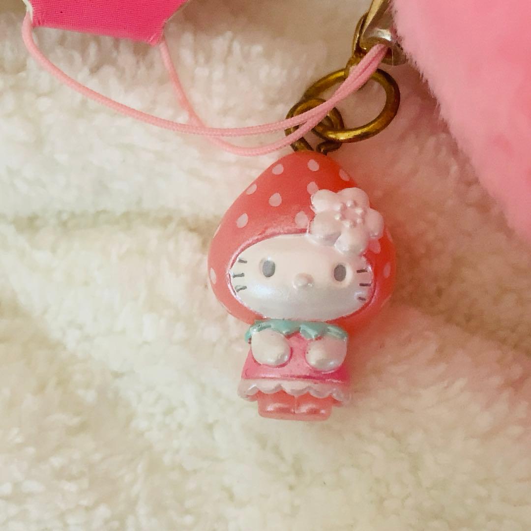 ☆激レア☆ ハローキティ　pink いちごBIGマスコット ストラップ　希少