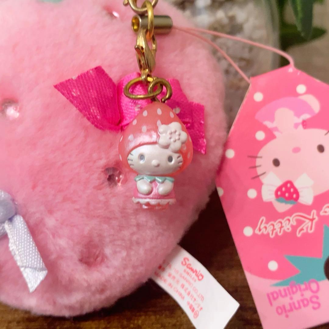 ☆激レア☆ ハローキティ　pink いちごBIGマスコット ストラップ　希少