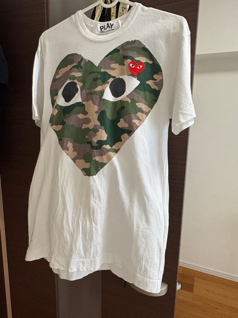PLAY COMME des GARÇONS 迷彩ハート Tシャツ M