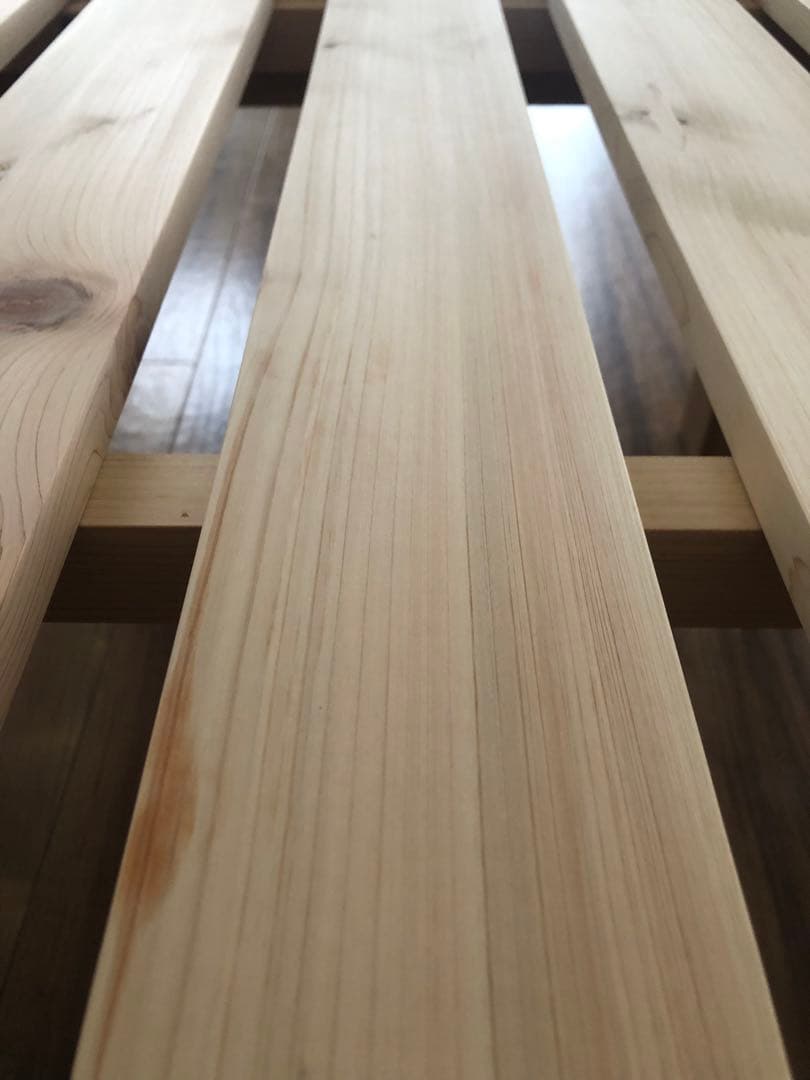 木製シングルすのこベッドフレーム