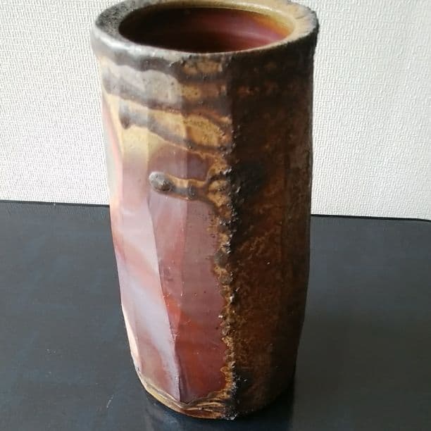 備前焼作家　嶋幸博　備前焼花瓶