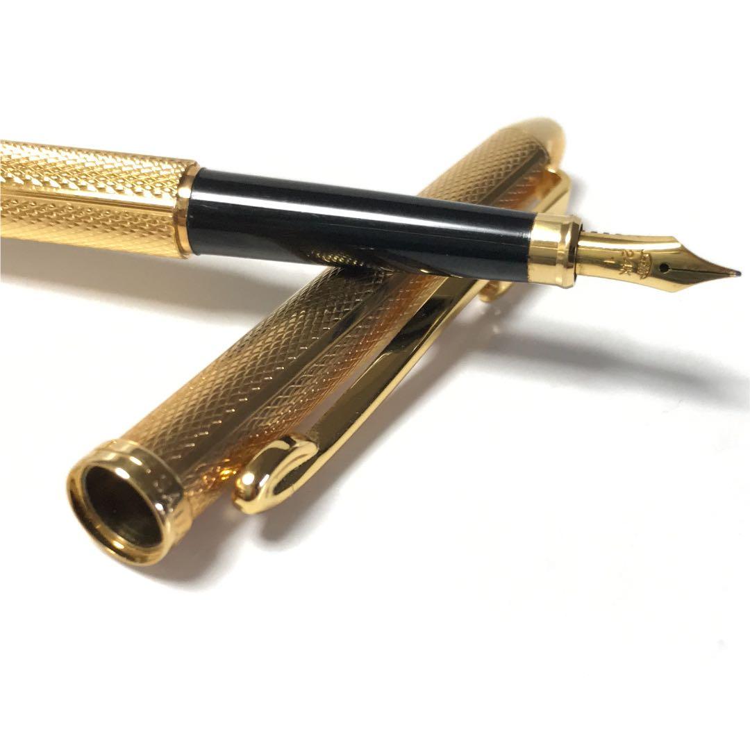 希少 セーラー万年筆 SAILOR 純金 24金 24k ゴールド 細身 日本製