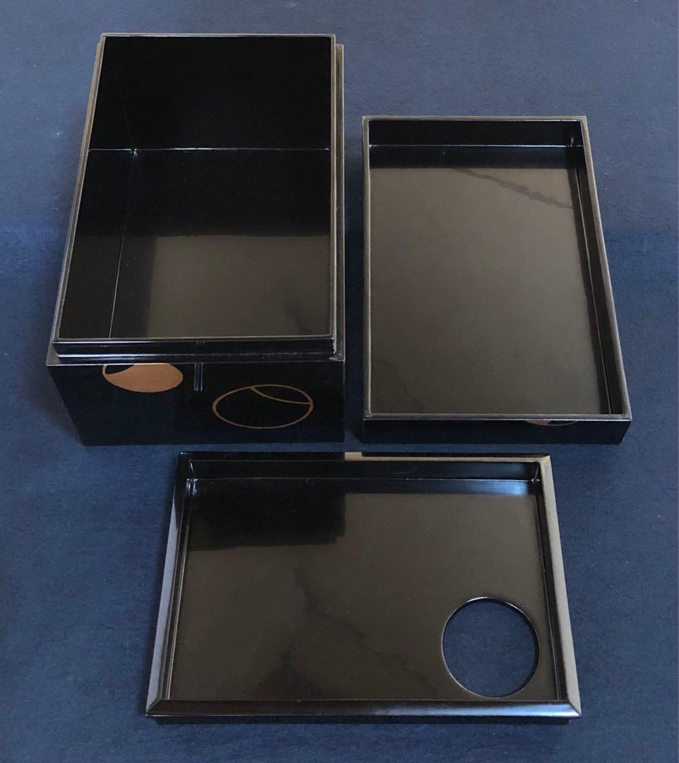 R》輪島塗 壷々蒔絵 茶箱 茶平一斎 お茶道具6点付 共箱 260203く4