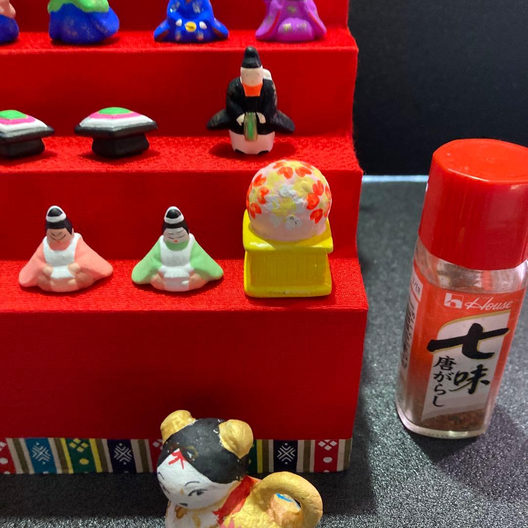 雛人形　龍虎作　豆雛段飾り　オマケ付き