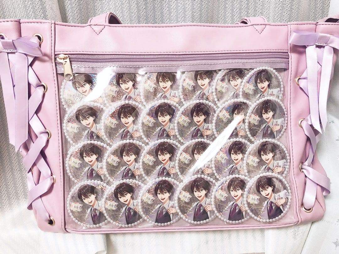 にじさんじ]剣持刀也 痛バA4サイズ 30個 バッグ、缶バカバー付き