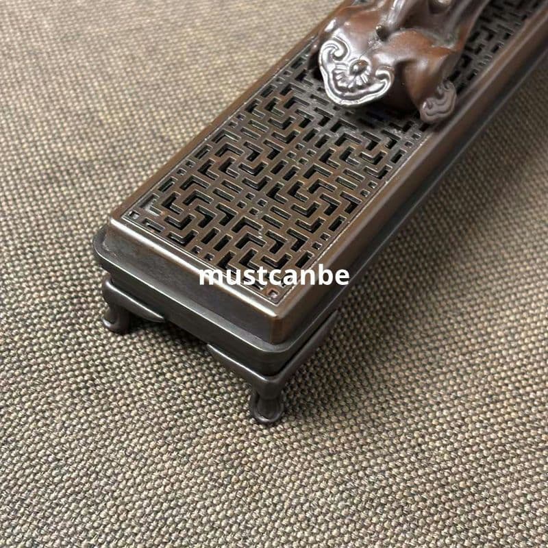 銅製 臥香盒 薫香炉 線香盒 茶道具 香道具 装飾品 工芸品 置物