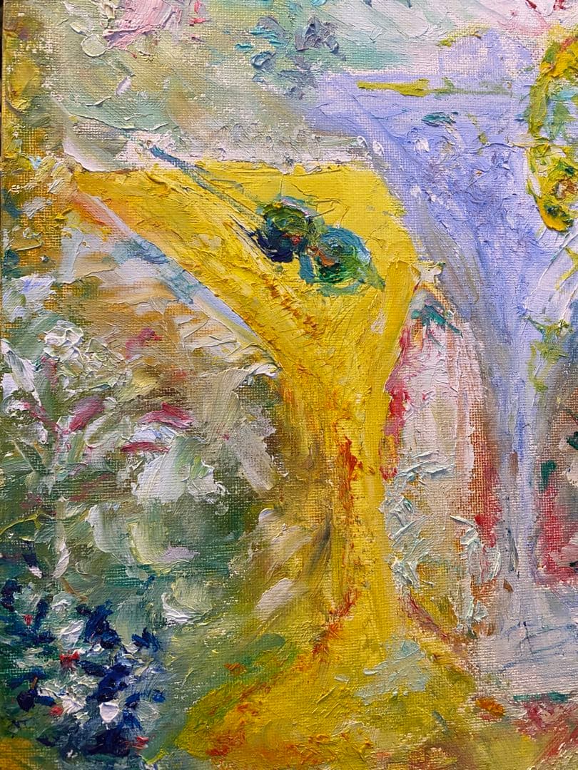 油彩画【garden party】 4号