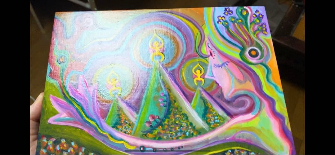 エネルギーアート スピリチュアルアート 絵画 アクリル画