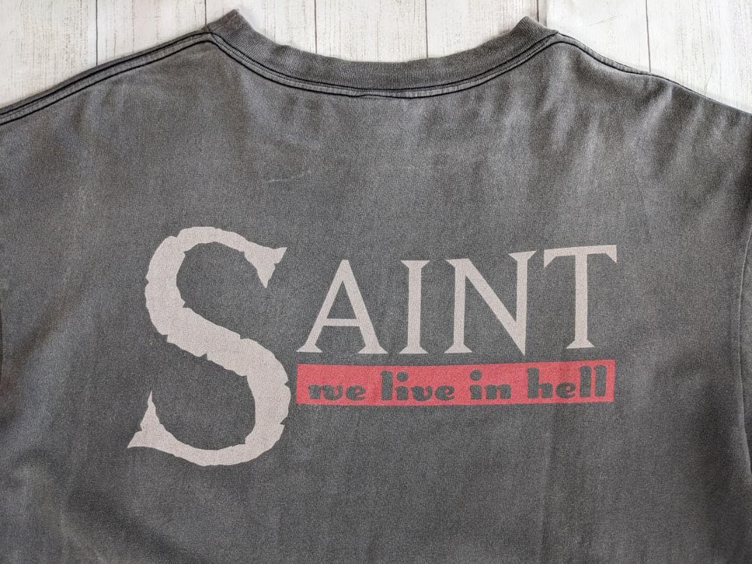 セントマイケル/両面プリントT/ヴィンテージ加工/SIZE XLビッグ