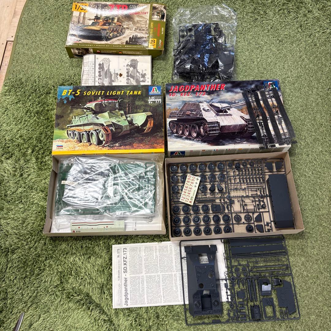 1/35 戦車モデルキットセット Italeri 7点セット A25