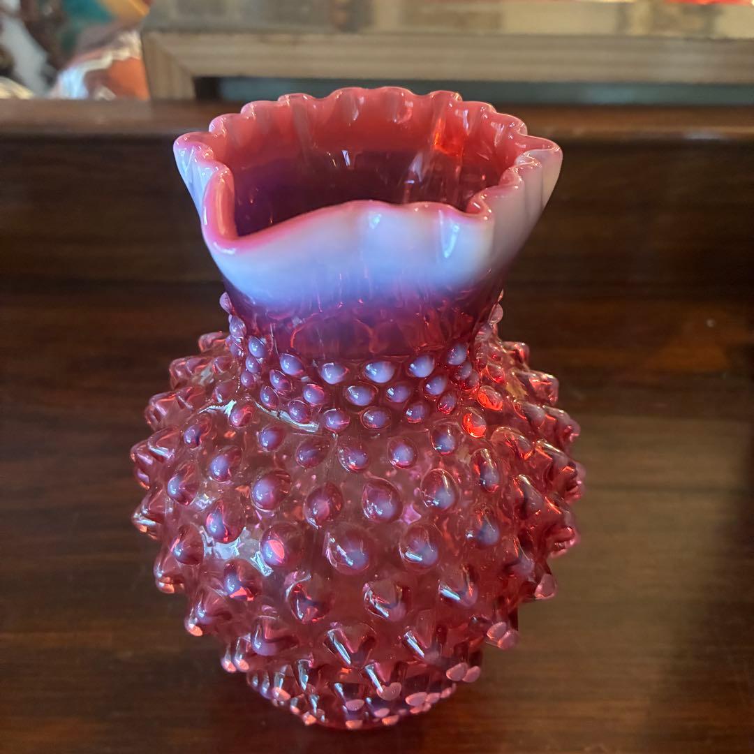 レア！オールドフェントンFentonクランベリーオパールセント水差し