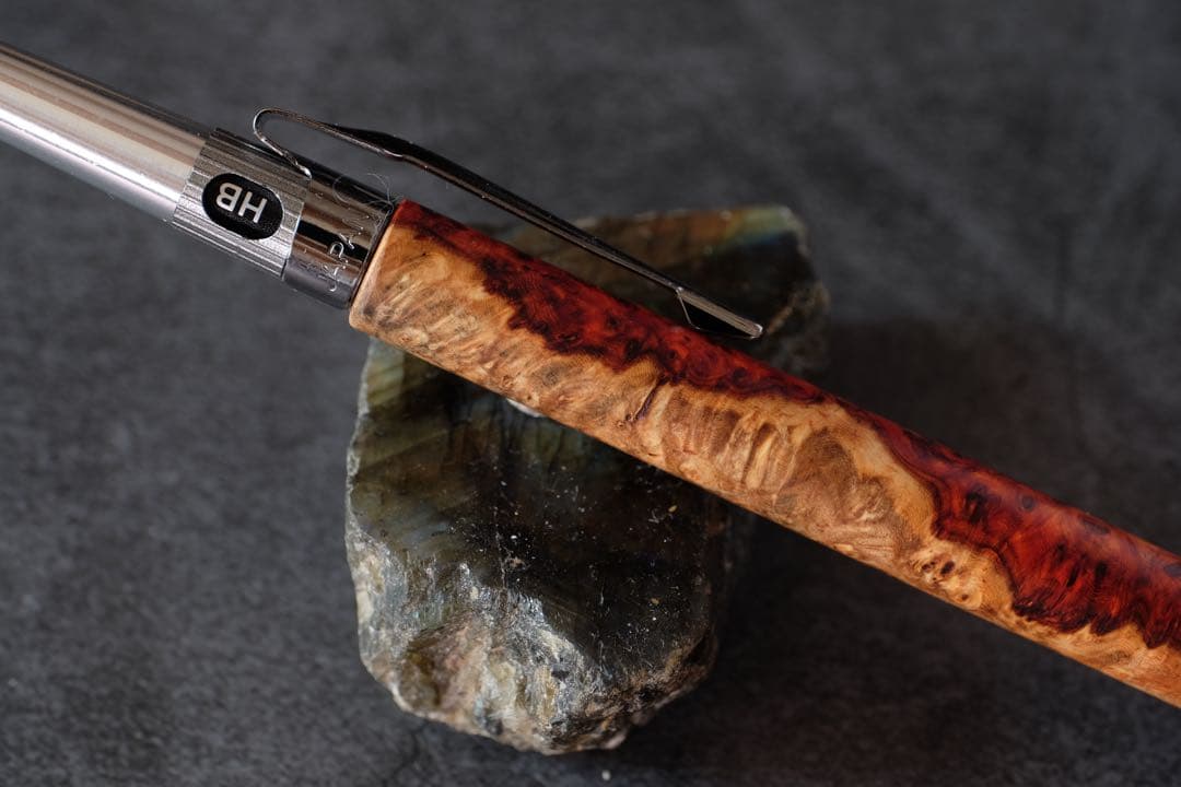 PG5木軸カスタム0170 高村杢工房製図用シャープペンシル 花梨瘤