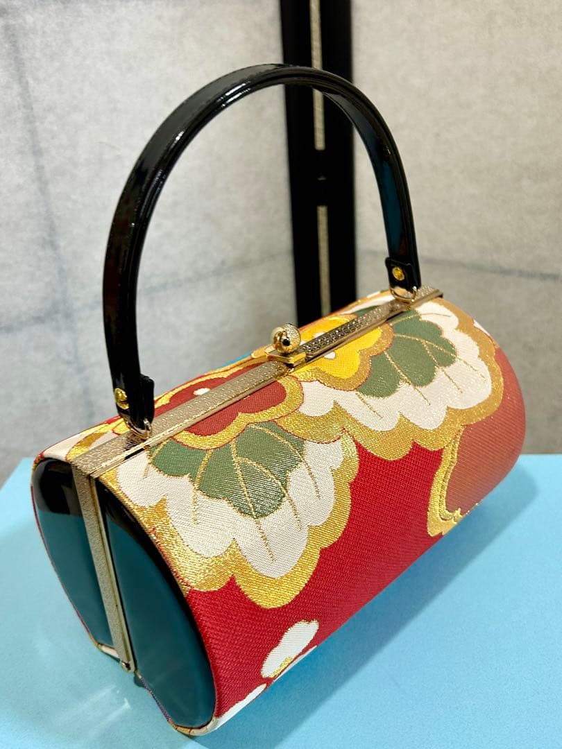 あみりかんどっく 花柄和装用バッグと草履セット
