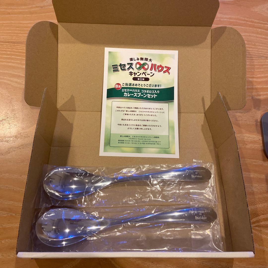 ゆ*き様 ミセスグリーンアップルロゴ入り カレースプーンセット - メルカリ