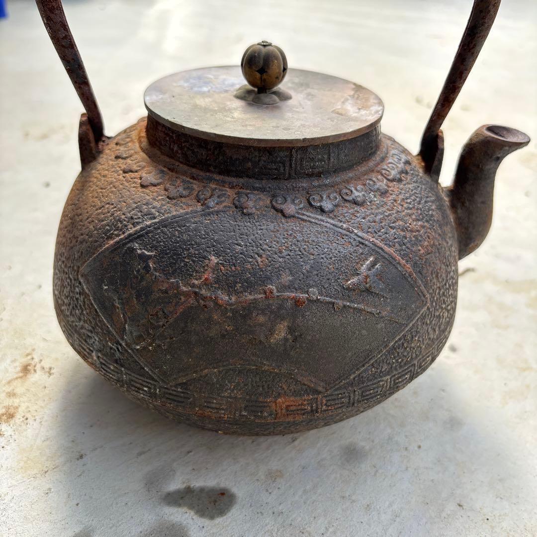 龍文堂造 アンティーク 鉄瓶