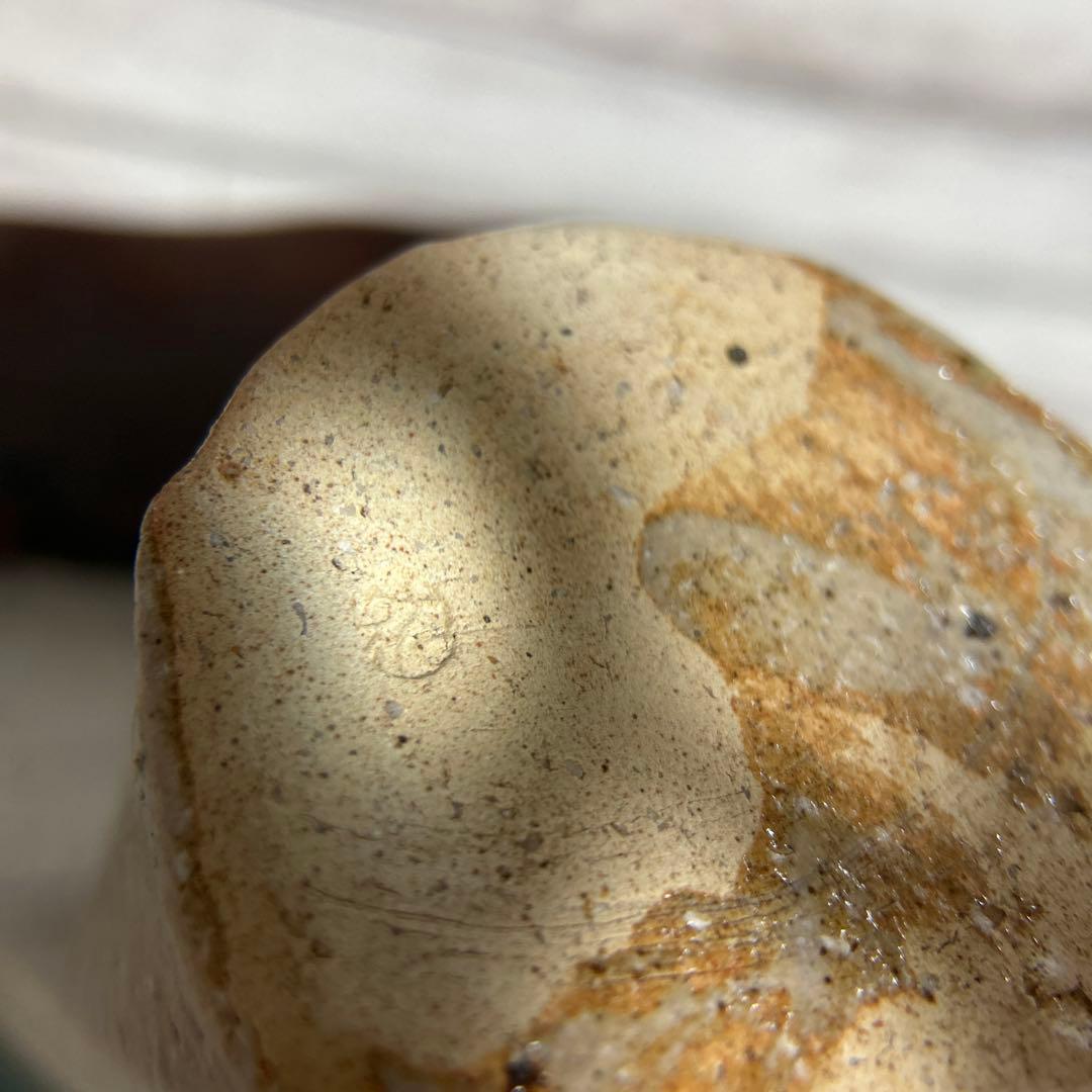 新品　京焼　清水焼　喜兵衛窯　猪飼祐一　灰釉彩竹花生　花瓶　花入　陶芸