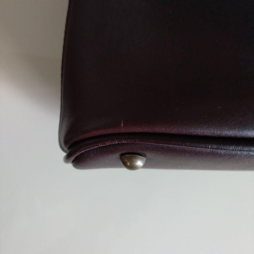 MOTHERHOUSEダークブラウン レザー ビジネスバッグ