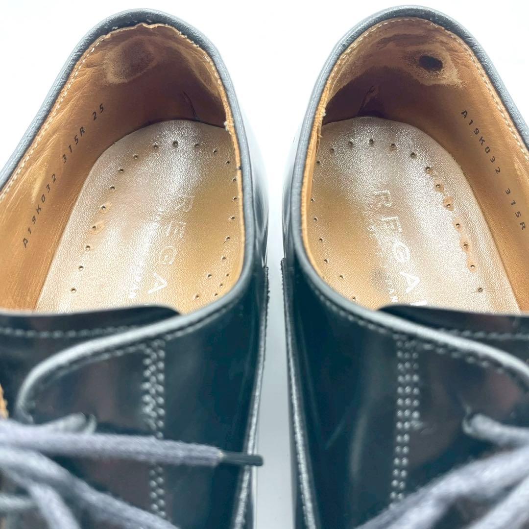 リーガル ビジネスシューズ 315R 内羽根 ストレート 黒 25 Y1260