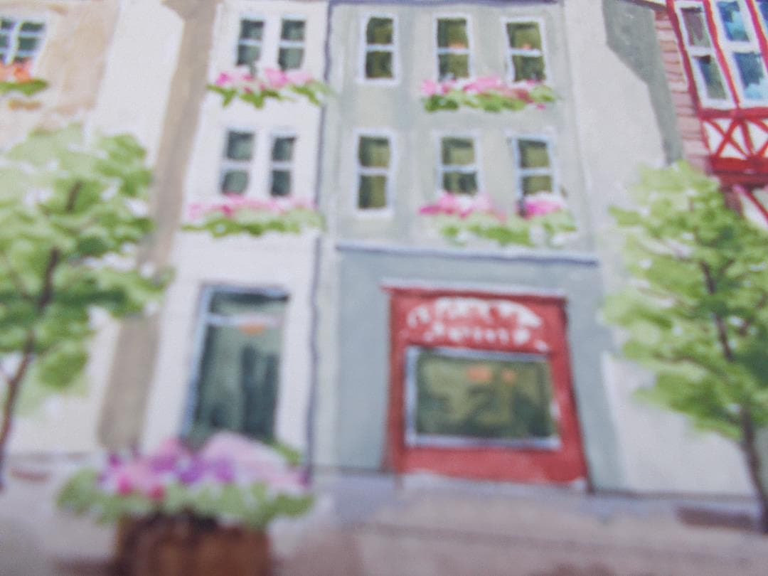 絵　手描き　オーバーハング　オリジナル