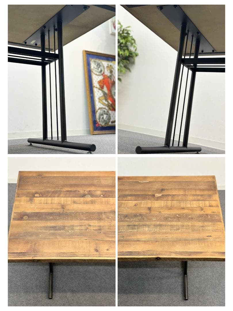 Knot antiques/グリット2　LDテーブル　1400　古材　ダイニング