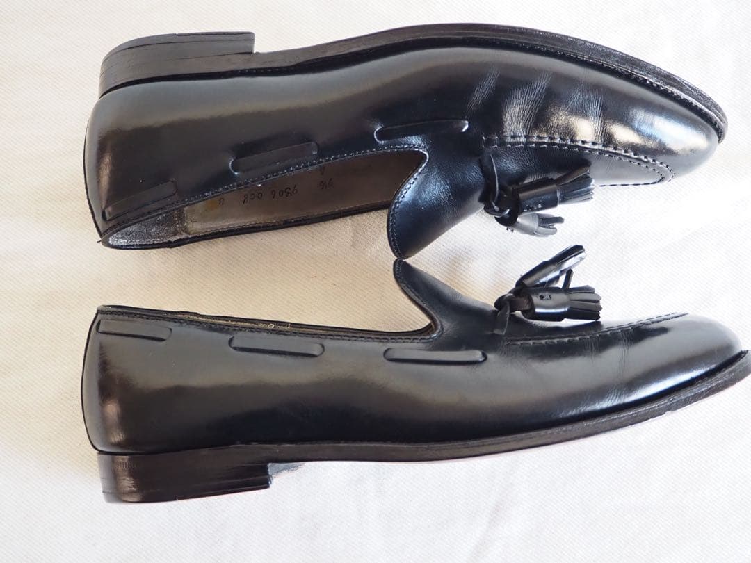 靴 Alden 660 Black Tassle Loafers US91/2