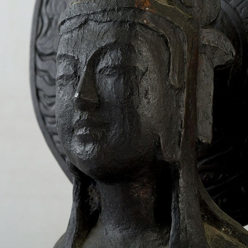 仏教美術 古銅 観音菩薩立像 仏像 V 9601